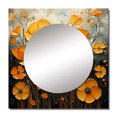 thumbnail image 2 of Designart "A Melody of Gold The Marigold s Beauty III" Floral Gold Large Square Mirror - Square Bedroom Mirror Printed Wall Decor - Traditional Square Printed Wall Mirror Art, 2 of 5
