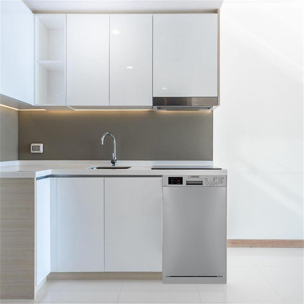 Pemberly Row 18" Built-in Dishwasher 10 Place 8 Wash 1/2Load Sensor Wash 110V