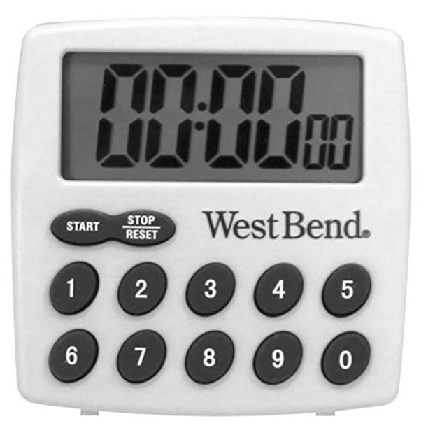 West Bend Easy to Read Digital Kitchen Timer Features Large