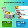 thumbnail image 4 of Portable Freezer,12 Volt Car Refrigerator, 21 Quart (20 Liter) Fast Cooling 12V Car Fridge -4℉~68℉, Car Cooler, 12/24V DC and 100-240V AC for Outdoor, Camping, RV, Truck, Boat, 4 of 11