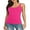 Rose Pink, variant on Women's Camisole Cotton Tank Top with Shelf Bra Adjustable Wide Strap Basic Undershirt