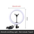 thumbnail image 1 of Selfie Ring Light Fotografía Led Borde de lámpara con soporte móvil opcional Soporte de trípode de montaje Ringlight para transmisión de video en vivo Tan Jianjun unisex, 1 of 2
