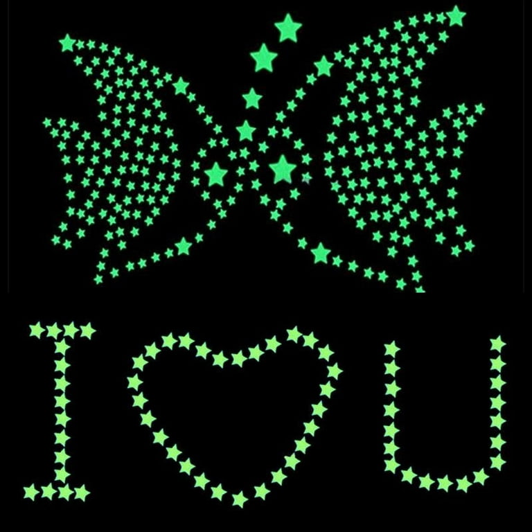 850 Pcs Glow in the Dark Stars Stickers the Star Glowing Ceiling Decals for  Wall Room Kids Decor Night Light Sky Realistic Stars Stick -  Sweden