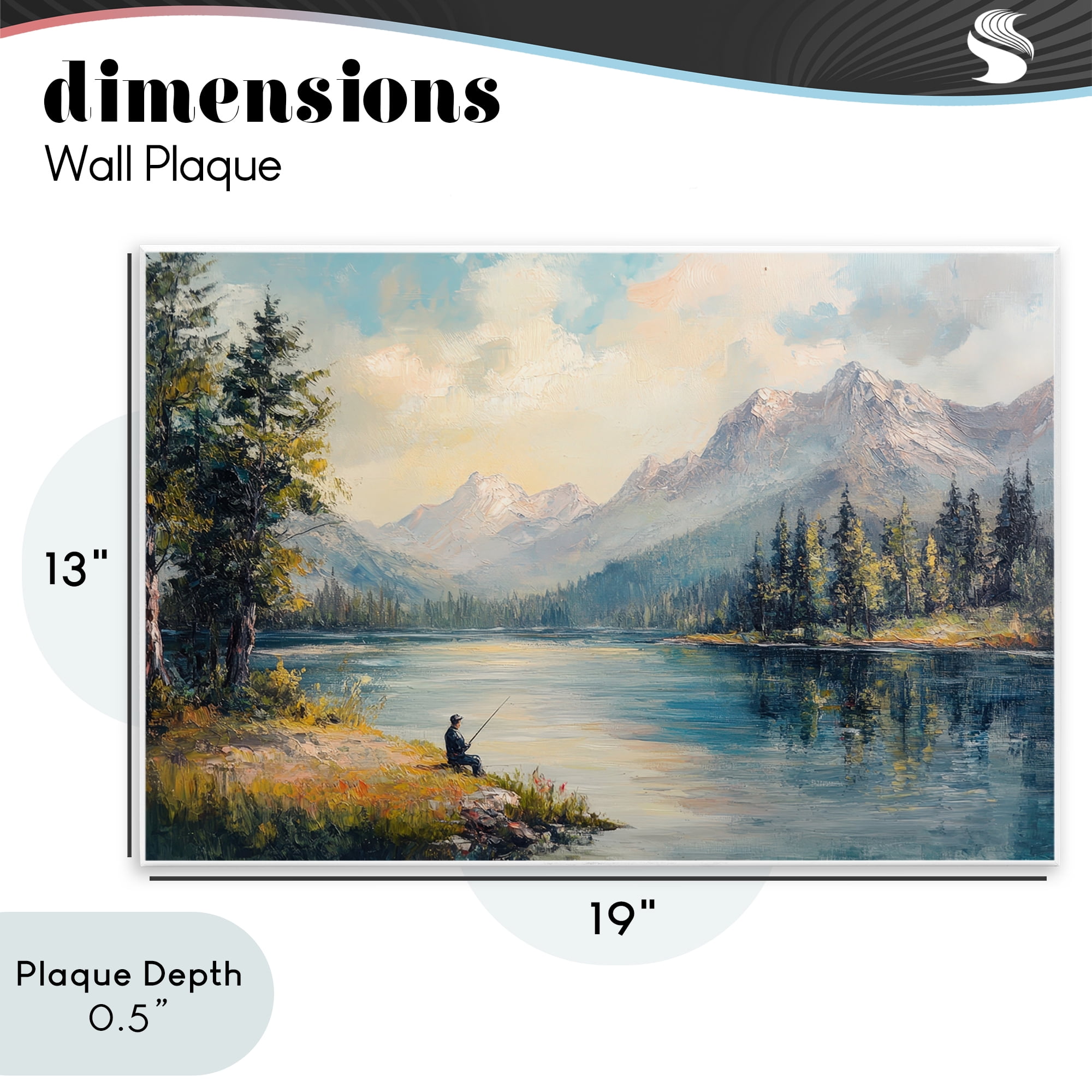 Stupell Industries Secret Fishing Spot Wall Plaque Art, design by Petal Prints Design