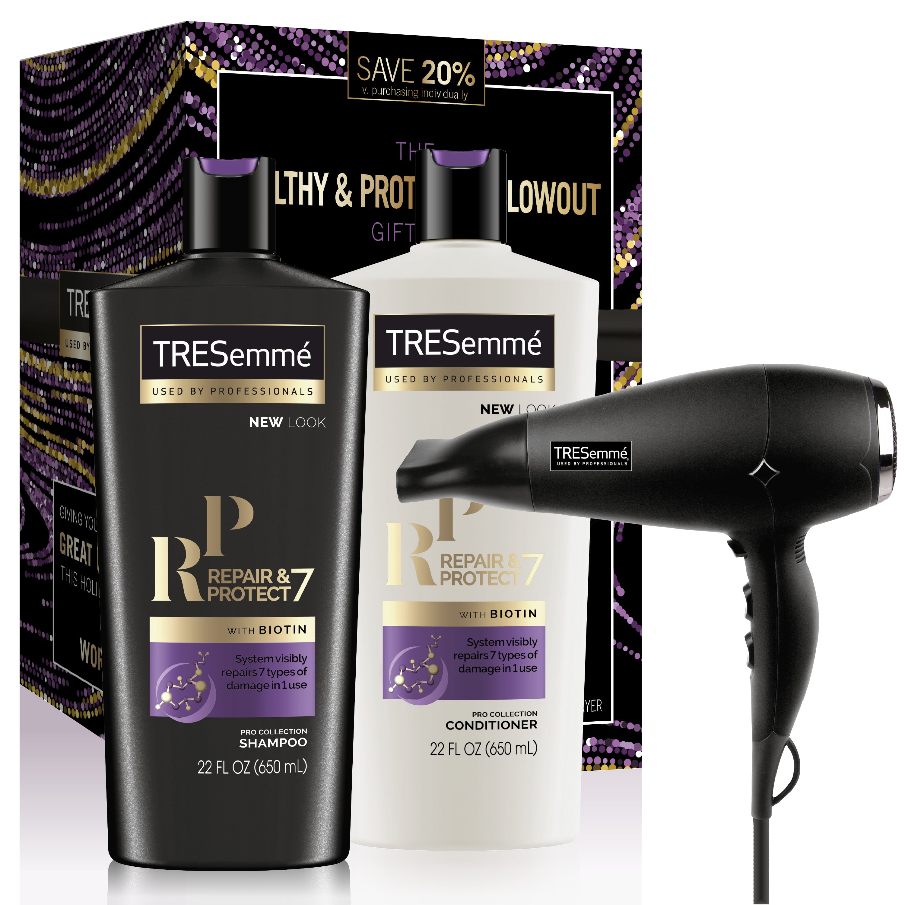 TRESemme 3Pc Healthy & Protected Blowout Gift Set Repair and Protect