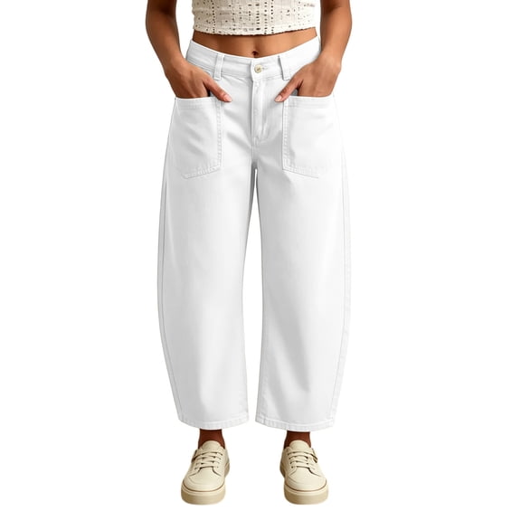 Lmnyox Wide Leg Pants for Women Lightweight High Waist Lounge Trousers Casual Loose Dress Pants with Pockets