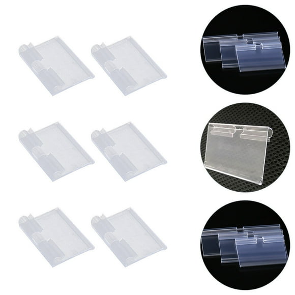 YSNOOWE 30Pack Clear Plastic Tags Rectangular Price Tags For Retail Price Tag And Home Organization
