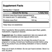 Swanson Rhodiola Rosea Extract 60 Capsules