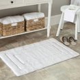 thumbnail image 2 of Shag & Flokati Rug - Plush Master Bath Cotton -Navy/Navy Style-E-Color:Navy/Navy,Design:Shag & Flokati,Shape:Small Rectangle,Size:2' 10''L x 1' 9''W, 2 of 3