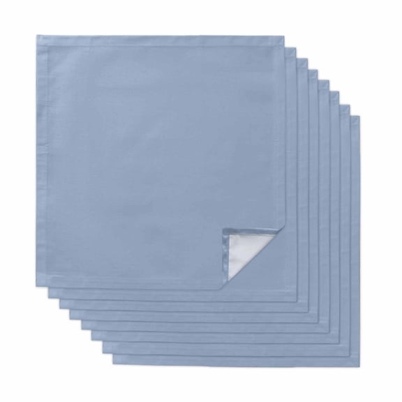 Pure Light Blue Cloth Napkins, Simple Solid Color Washable and Reusable Dinner Napkins Set of 8, Table Napkin for Kitchen Party Birthday Wedding Hotel Housewarming 20"x20"