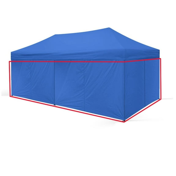 Pop Up Canopy Sidewall Kit - 10x20 ft Instant Canopy Walls, 6 Panels, Blue Polyester