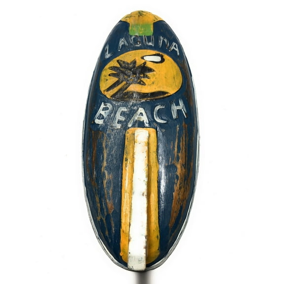 Laguna Beach Surf Sign 14" w/ Fin - Surfing Decor Accents | #bds1208435