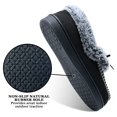 thumbnail image 5 of DL Womens Fuzzy Warm Moccasin Slippers Memory Foam Soft Fluffy Winter House Shoes Slippers, 5 of 6