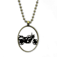 thumbnail image 1 of Mecanico de moto modelo silueta Collar Colgante de cadena vintage Colección de joyas colgantes Unbranded  M, 1 of 3