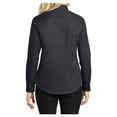 thumbnail image 2 of Womens Long Sleeve Easy Care Cotton/Polyester Shirt Classic Navy/ Light Stone 5XL, 2 of 6