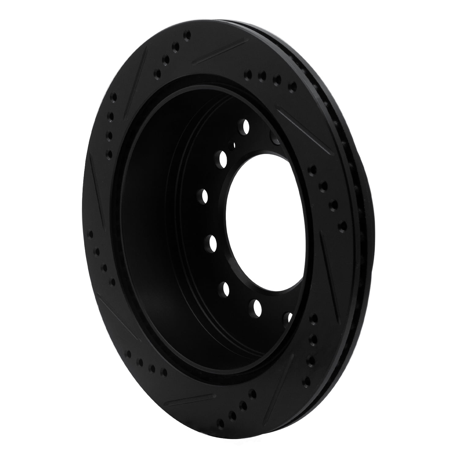 Dynamic Friction Company 633-76127R DFC Brake Rotor - Drilled And Slotted - Black