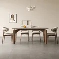 thumbnail image 4 of Mesa de comedor de isla de esquina, servicio auxiliar, Mesa de comedor de mármol para reuniones de diseño, Mesa Plegables grande y cuadrada baja, muebles CC, 4 of 4