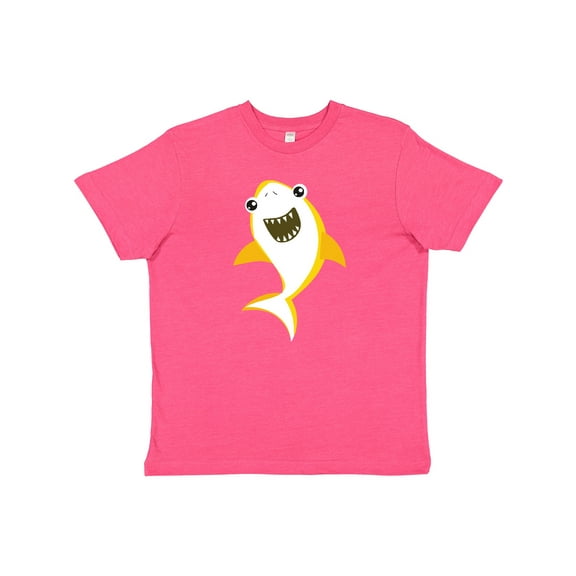 Inktastic Cute Shark, Little Shark, Yellow Shark Youth T-Shirt