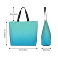 thumbnail image 2 of Defioc Teal Turquoisefor Women's Tote Bag - Shopping Bag Casual Shoulder Bag Fashion Handbag Daily Bag Hobo Bags for Travel Work Shopping, 2 of 8