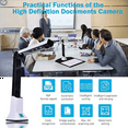 thumbnail image 2 of 2X Document Camera for Teachers, Portable USB Document Camera Scanner with Stand 8MP HD A4 Cam Photo Scanner,2 x Document camera 2 x USB cable 2 x Positioning pad 2 x Drive CD, 2 of 7