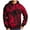Black/Red, variant on Gravity Threads Mens Crystal Tie-Dye Pullover Hoodie Sweater, Black Large