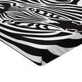 thumbnail image 2 of Ambesonne Savannah Fitted Sheet, Zebras Eyes and Face Art, Full Size, Charcoal Grey and White, 2 of 3