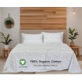 thumbnail image 2 of RUVANTI 100% Organic Cotton Sheets - Queen Sheet Set - 4 Piece Percale Weave Bedding, Crisp, Cooling & Breathable, Soft & Durable, 16" Deep Pocket, Hotel Quality Sábanas - Floral Rush, 2 of 8