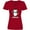 Red, variant on Inktastic Chillin Penguin Women's V-Neck T-Shirt