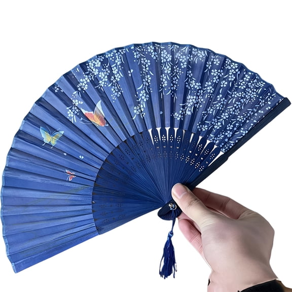 ACDANC Folding Clack Hand Fans for Line Dancing, XS Size Popping Hand Clap Fans, Boots on The Ground Hand Fan, Hand Fan with Tassel for Girls Children Party Home