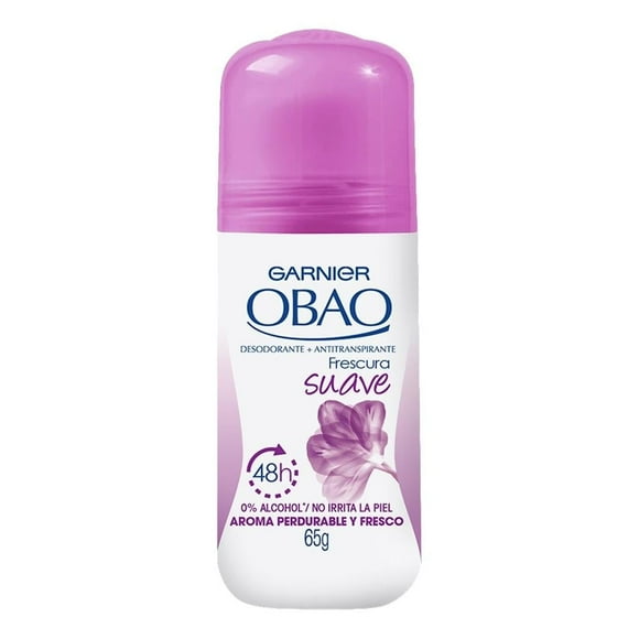 Desodorante antitranspirante Garnier Obao frescura suave para dama en roll on 65 g