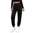 thumbnail image 5 of Puyaiuu Boys Girls 1-14 Years Old Fall Winter Solid Color Elastic Waist Jogger Sweatpants With Side Pockets Loose Fit Casual Sports Tapered Long Pants Gift, 5 of 6