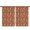 Mushroom and Branch, variant on Mushroom and Flower Brown Pattern Insulated Teens Curtains Set Of 2, Bedroom Essentials, Toddler Room Decor 52"x84"