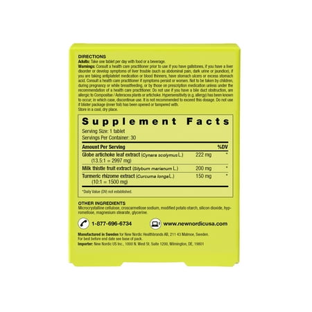 Active Liver, 30 Tablets, New Nordic
