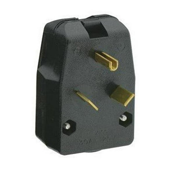 Leviton 00830-R55-00E 30 Amp 2-Pole 3 Wire Tralier Ang Plug