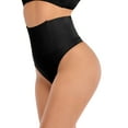 thumbnail image 1 of SHCKE Women's Tummy Control Thong Shapewear High Waist butt Lifting Panties Seamless Thong Shapewear Underwear Black, 1 of 6