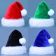 thumbnail image 2 of Sombrero de Navidad de felpa gruesa para adultos y niños, decoración de Feliz Navidad, rojo, azul, verde, negro, 2023, 2024, 2 of 5
