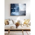 thumbnail image 4 of Navy Blue Grey Wall Art for Living Room,Canvas Picture Wall Decor for Bathroom Bedroom,Modern Ombre Oil Painted Abstract Art Painting Artwork for Office Kitchen Hallway Dining Room Home Decor 20"x24", 4 of 8