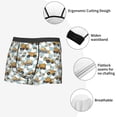 thumbnail image 3 of Yiaed Construction Vehicle Print Men's Soft Cotton Boxer Shorts Breathable Boxers Underwear Moisture-Wicking Underwear Stretch Boxer Briefs for Man-Medium, 3 of 5