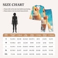 thumbnail image 4 of Pofeuu Cloud Cute Hamster Print Womens Pajamas Set Long Sleeve Sleepwear Button Down Nightwear Soft Pj Lounge Sets Button Down Pajamas Women-XX-Large, 4 of 7