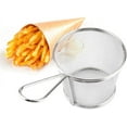 thumbnail image 4 of Cestas para freidora QAQ-P Solo cesta Fry Daddy para olla con sartén redonda para freír 0,9 litros Modelo Granpappy 05420 Cong Fries Net Catible Dip Pequeñas espumaderas Mi！, 4 of 7