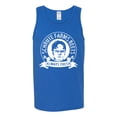 thumbnail image 2 of Wild Bobby, Office Schrute Farms Beets Always Fresh, Pop Culture, Men Graphic Tank Top, Royal, Large, 2 of 4