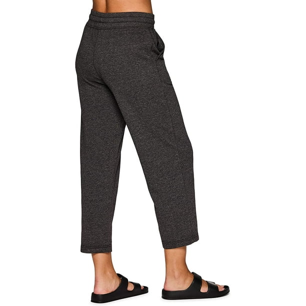 RBX Active Women's Fashion French Terry Lightweight Jogger Sweatpants with  Pockets, Straight Washed Charcoal, Small