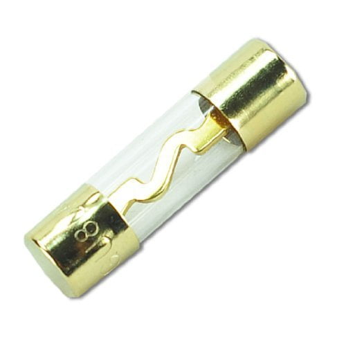 5PCS 80AMP 80A AGU Round Glass Fuses For Car Audio Gauge