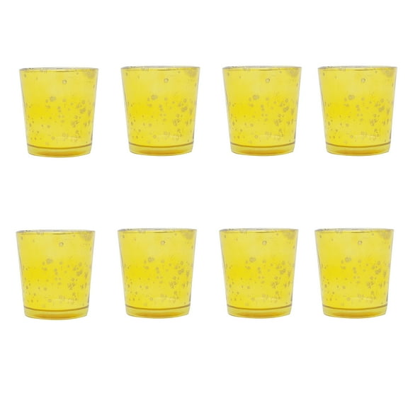 Gold Silver Antique Mercury Finish Glass Tealight Votive Candle Holders Set of 8 Evening Wedding Parties Home Decor Table Decoration Gift by MystiqueDecors