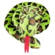 thumbnail image 3 of Almohada de peluche de serpiente perfecl decoración del hogar 130 cm, 3 of 7