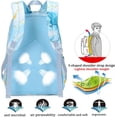 thumbnail image 4 of Mochila para niñas con fiambrera, mochila ligera de mármol para la escuela, juego de mochilas para primaria primaria, 4 of 5