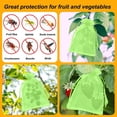 thumbnail image 4 of Kchsji Fruit Protection Bag - Green Yarn Mesh Bag with Drawstring, Gift Packaging Bags for Fruits, Jewelry, and Party Decorations, Reusable and Eco-Friendly, Perfect for Weddings and Festivals, 4 of 6