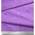 thumbnail image 3 of Soimoi Purple Poly Georgette Fabric Glass,Straw & Drinks Summer Designs Print Fabric by the Yard 42 Inch Wide, 3 of 3