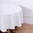 thumbnail image 6 of BalsaCircle 10 Pieces 90" White Round Polyester Tablecloths Fabric Table Cover Linens, 6 of 8