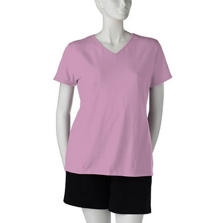 Women's Plus Shaped StayClean V-Neck Tee